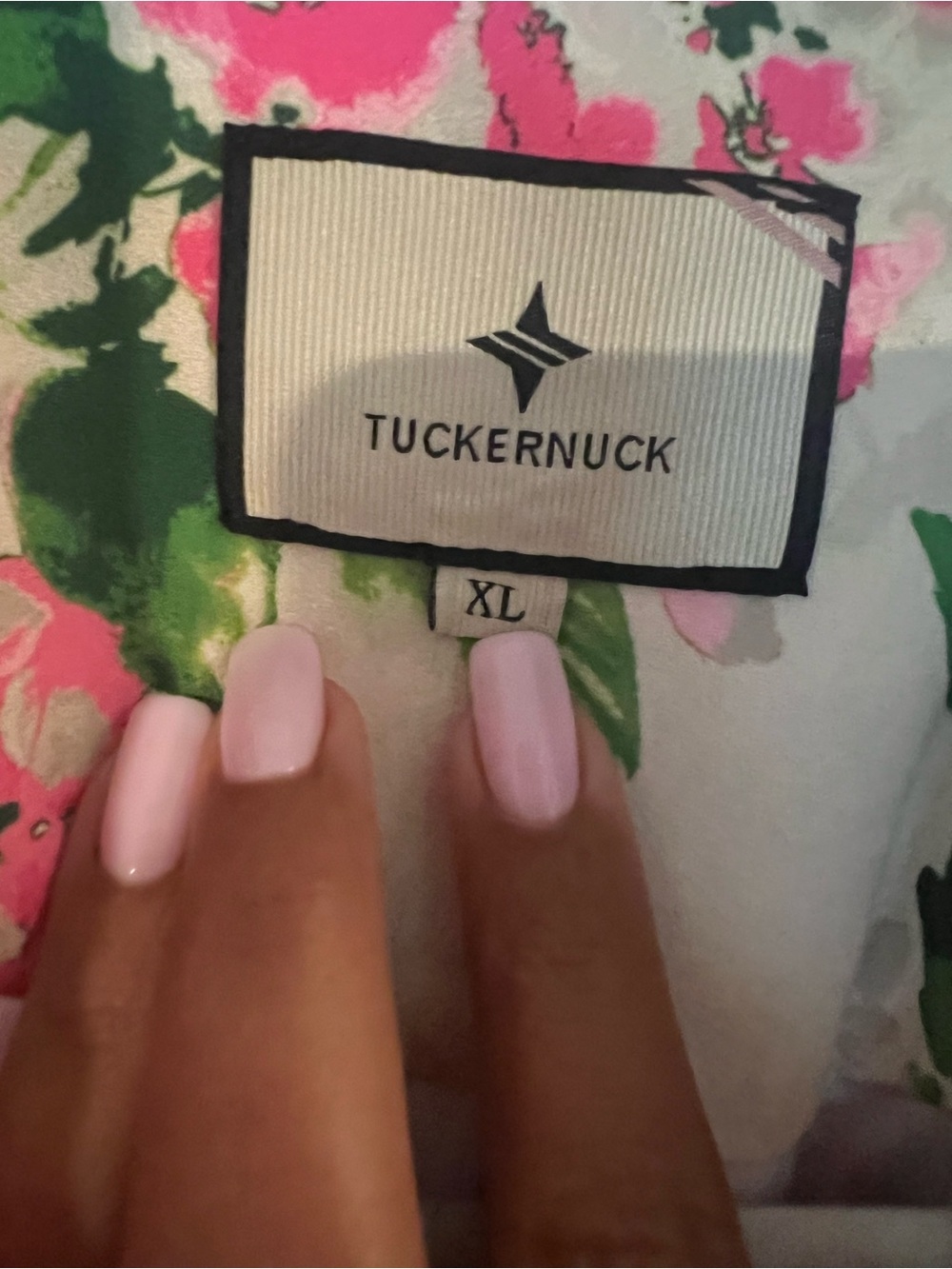 Tuckernuck Pink and Green Floral Ruffle-Hem Mini Dress - Picture 8 of 11